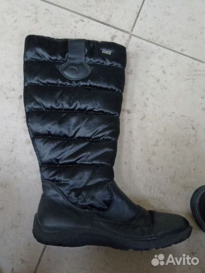 Шарф, джинсы, сапоги для Ирины