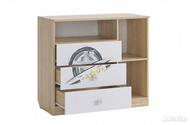 Форсаж Комод (дуб сонома/белый)