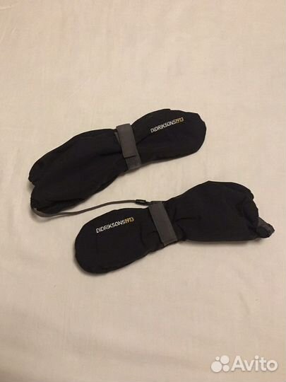 Черные варежки didriksons