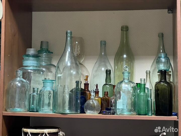 Старинные бутылки, пузырьки