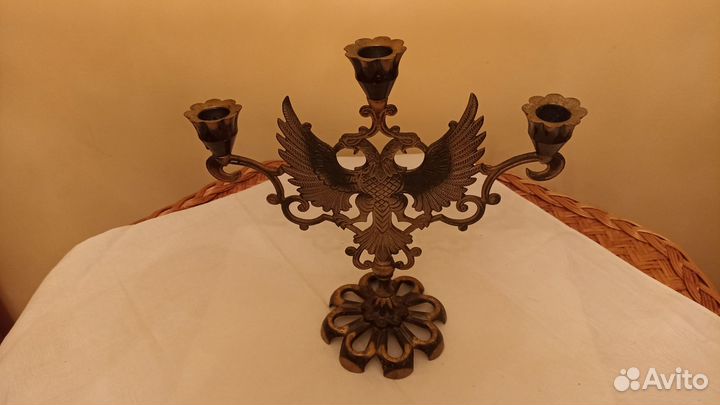 Подсвечник с двухглавым орлом