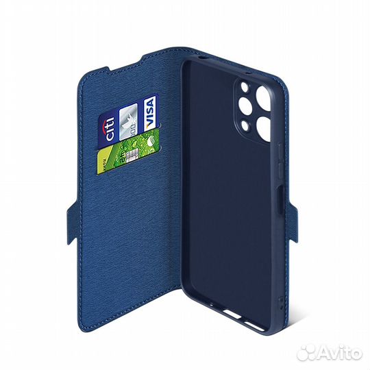 Чехол с флипом для Xiaomi Redmi 12 (4G) DF (blue)