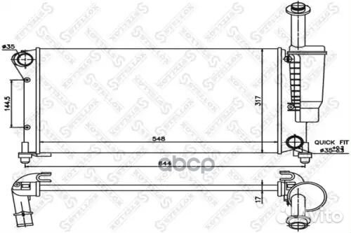 Радиатор 1025406SX Stellox