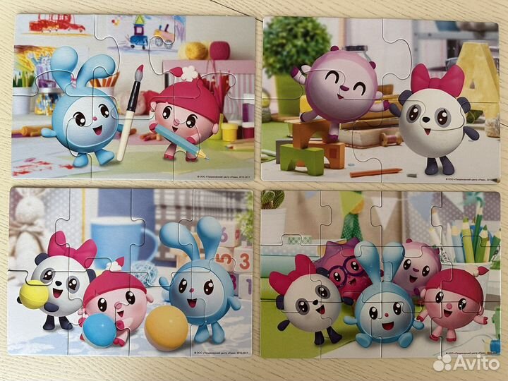 Пазлы для малышей и лото половинки