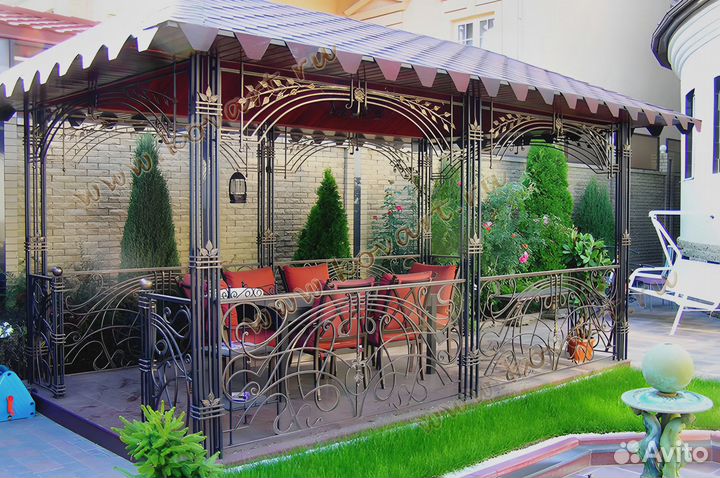 Беседки с мангалом кованые от производителя