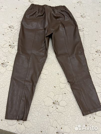 Брюки кожаные
