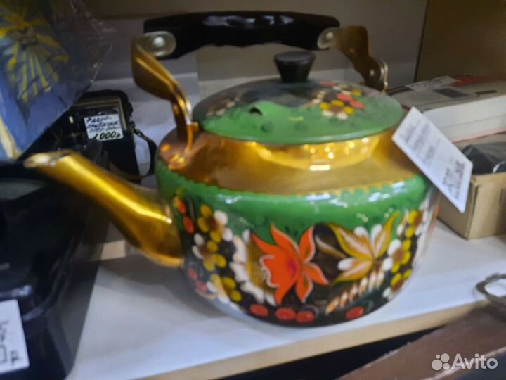 Чайник электрический росписной Времён СССР