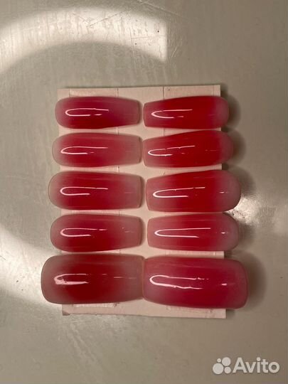 Накладные ногти с корейским дизайном