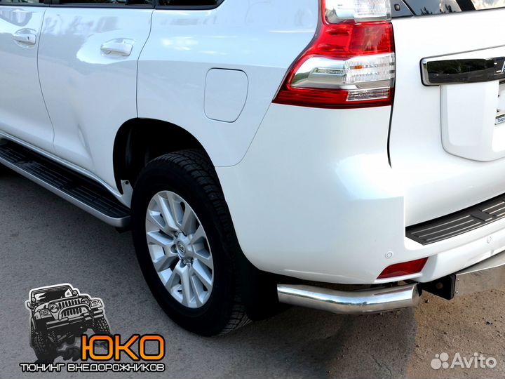 Защита заднего бампера TLC Prado 150