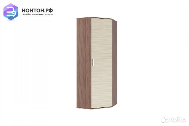 Шкаф угловой Эра ясень шимо темный / ясень шимо св