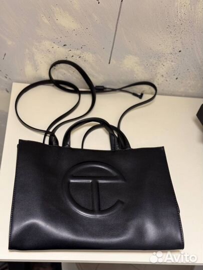 Сумка Telfar Black Classic Logo Leather Оригинал