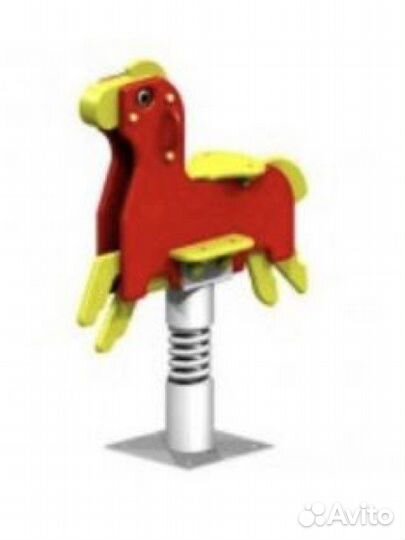 Качалка на пружине Лошадка, ксил уличная