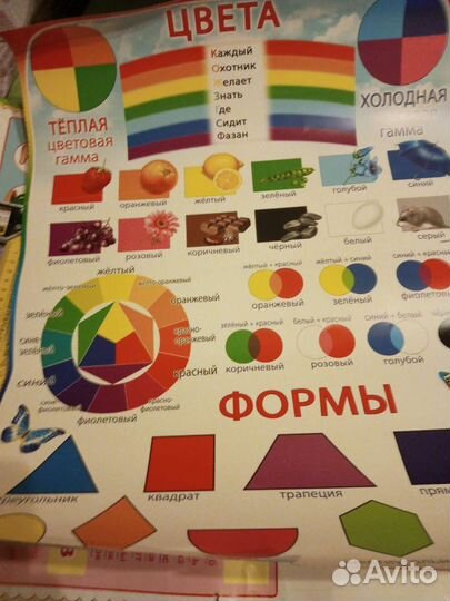 Развивающие книга и плакаты