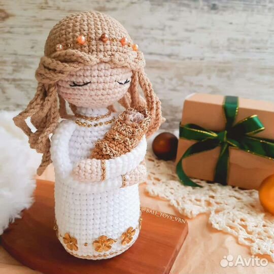 Вязаные куколки с младенцем и Ангелочки