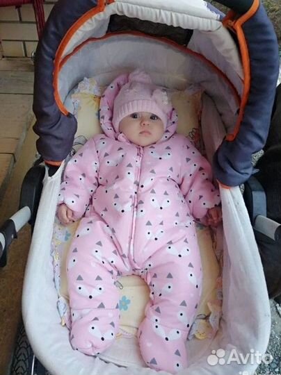 Комбинезон демисезонный для девочки 56-62