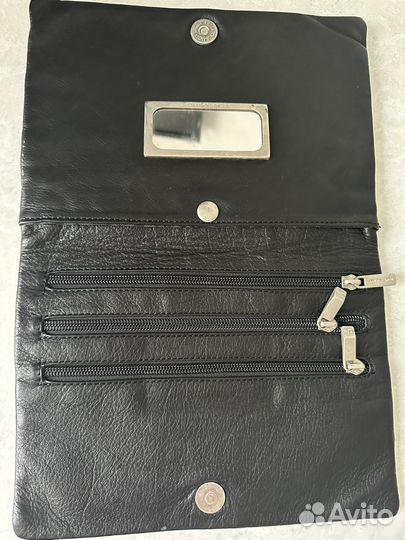 Клатч натуральная кожа италия