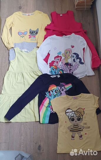 Вещи пакетом на девочку 122 128