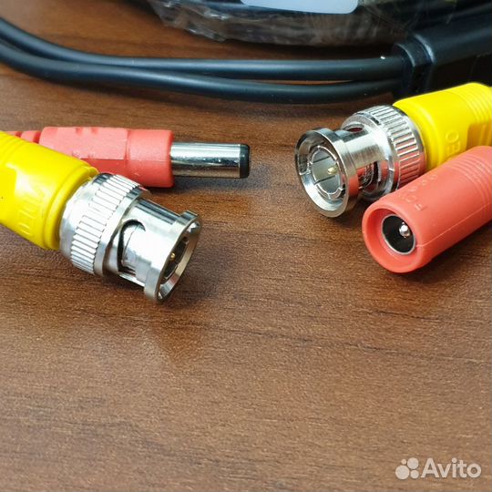 Готовый кабель для видеонаблюдения с питанием