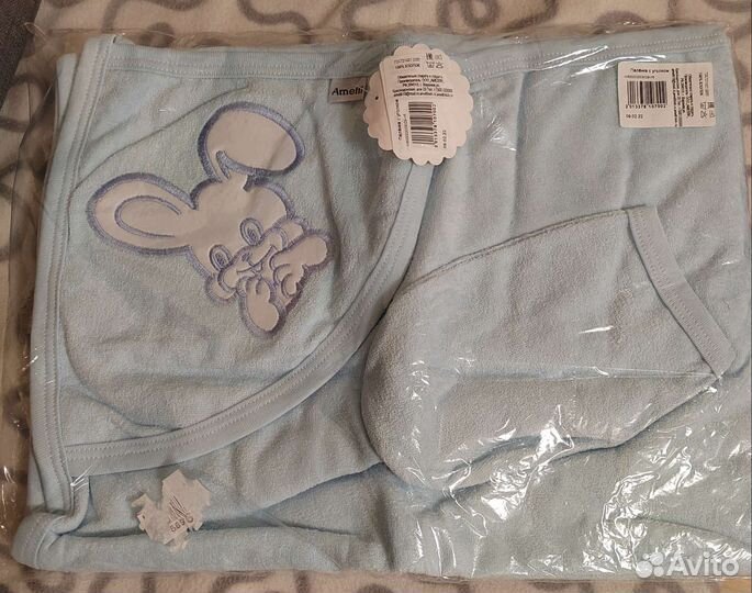 Полотенце детское с уголком новое