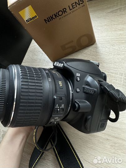 Зеркальный фотоаппарат Nikon d3100 + портретный