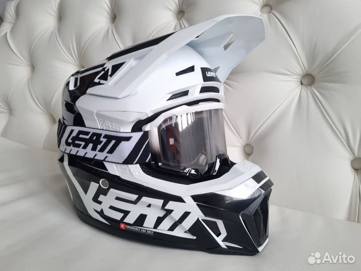 Blасk White Эндуро шлем Leatt 7.5 2023 2206