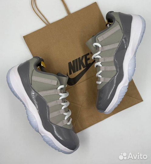 Кроссовки Nike Air Jordan 11 Low Pro Grey Jump