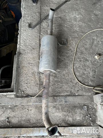 Задняя банка глушителя