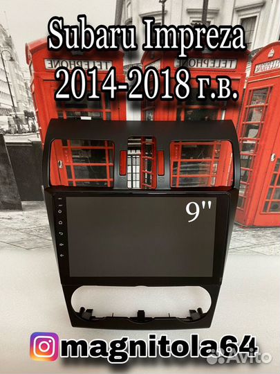 Автомагнитола Subaru Impreza IV 2014-2019