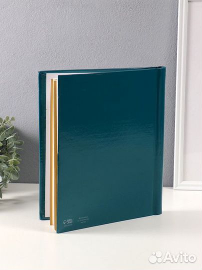 2 шт. Фотоальбом магнитный 20 листов 'Если не сейчас, то когда' зелёный тиснение золото 29х24х2 см 1
