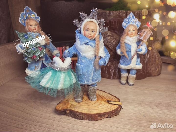 Ватная елочнаяя игрушка