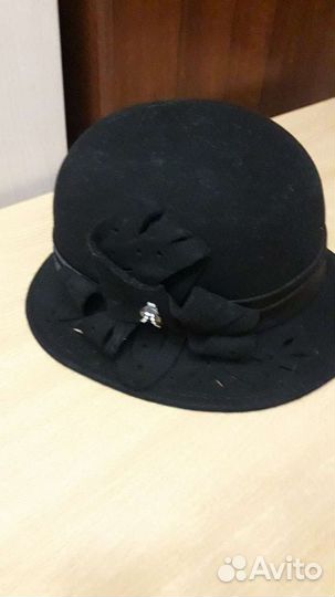 Шляпа женская черная