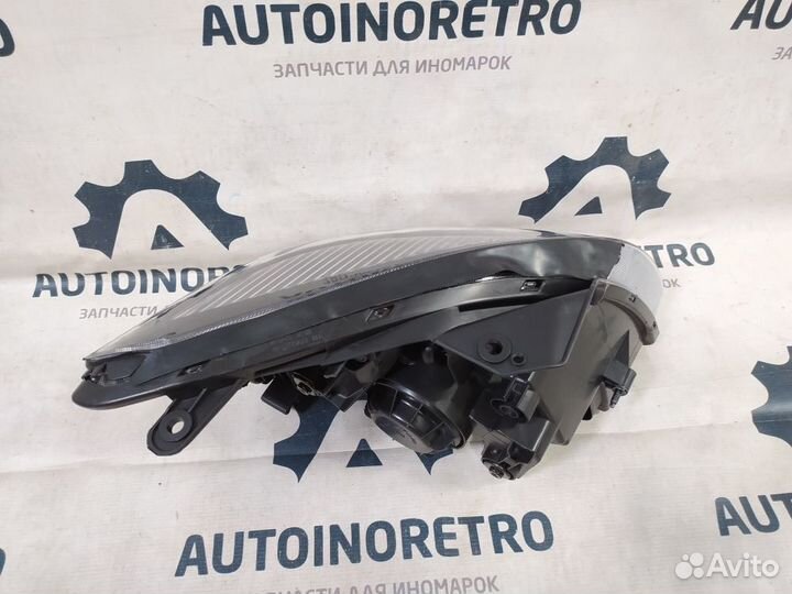 Фара левая (черная) Kia Rio II рест. (2009-2011)