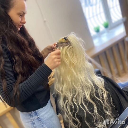 Наращивание волос под ключ