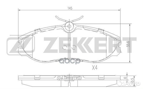 Колодки торм. диск. передн. Ford Maveric II 93