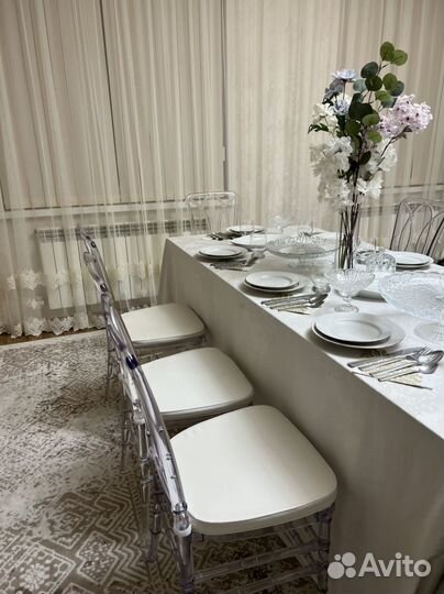 Прокат столов, стульев и посуды
