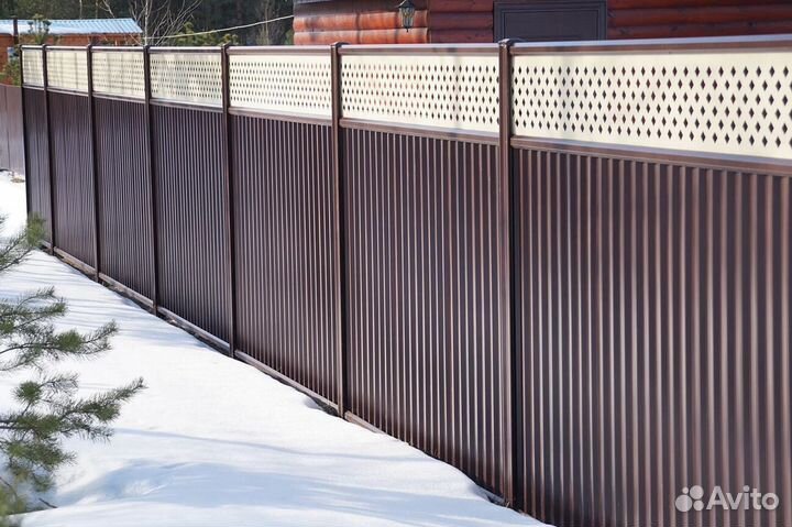 Забор из профнастила с гарантией