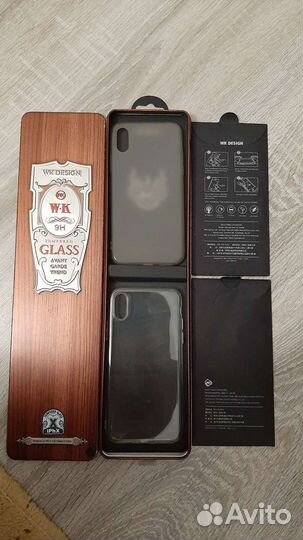 Чехол на iPhone X и стекло 3D