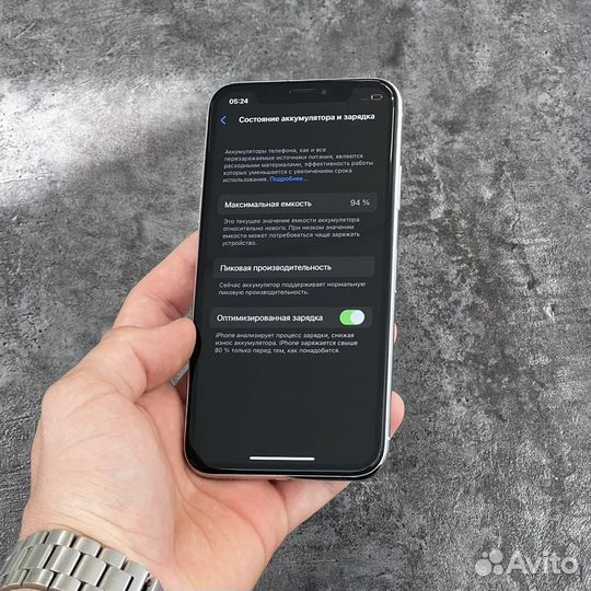 iPhone X 256GB / Отл.Сост / акб 94% / sim