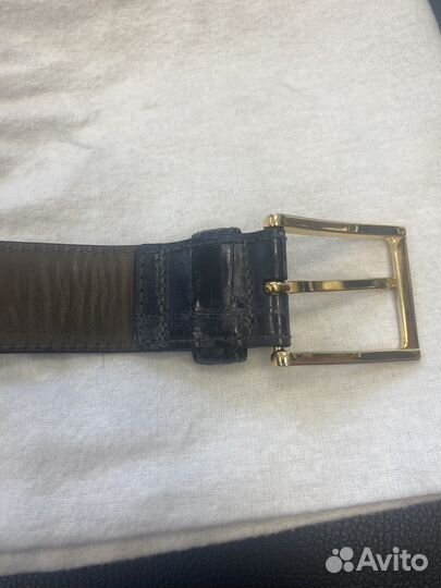 Мужской ремень из кожи крокодила Patrick Hellmann