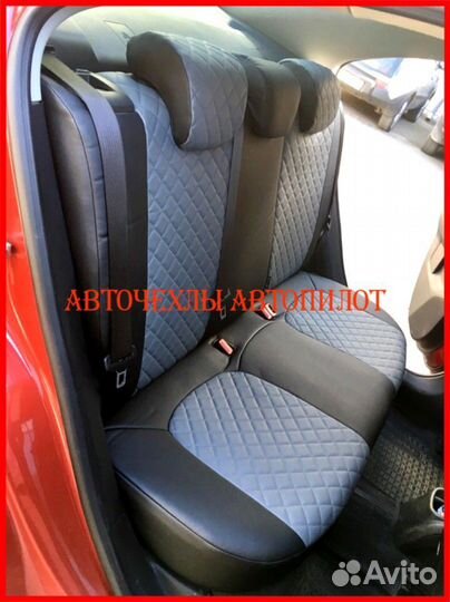 Чехлы Автопилот Chevrolet Aveo T300 из экокожи