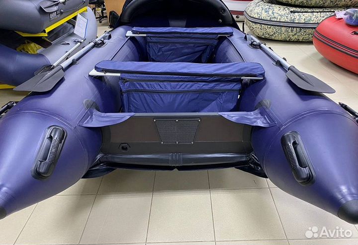 Надувная лодка gladiator E380 AIR С нднд темно-син