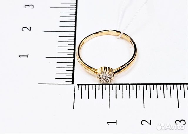 Золотое кольцо с камнем 15,5р