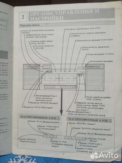 Переносной стереофонический комплекс