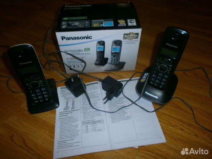 Радио телефон panasonic 2 трубки