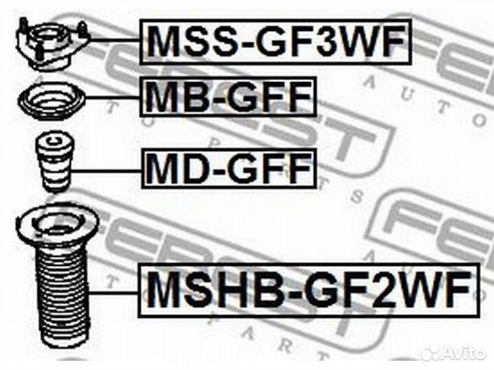 Пыльник переднего амортизатора Febest mshbgf2WF