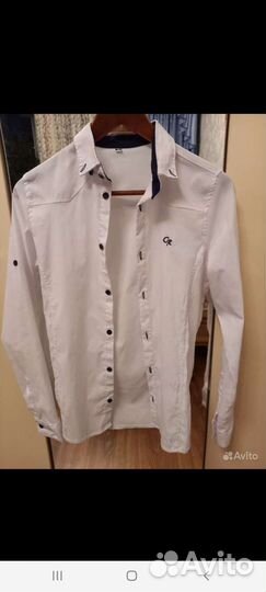 Школьные рубашки с длинным рукавом