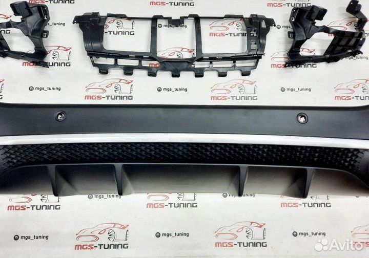 Диффузор 53 AMG Chrome на Mercedes GLE-Class V167