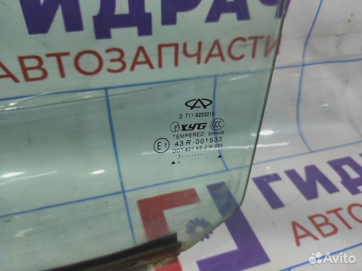 Стекло двери задней левой Chery Tiggo T11 T1162030