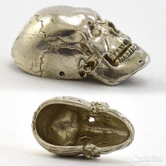 Фигурка - миниатюра «Череп». Серебро