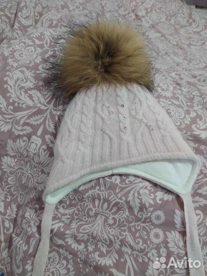 Шапка зимняя для девочки 46 48